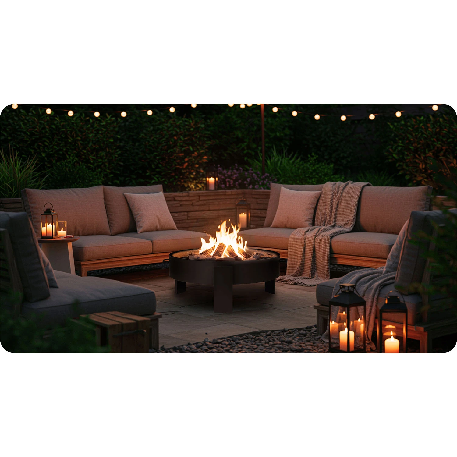 Fire Pit, Garden Fireplace, 80 cm, Berdsen BD-883 (5)