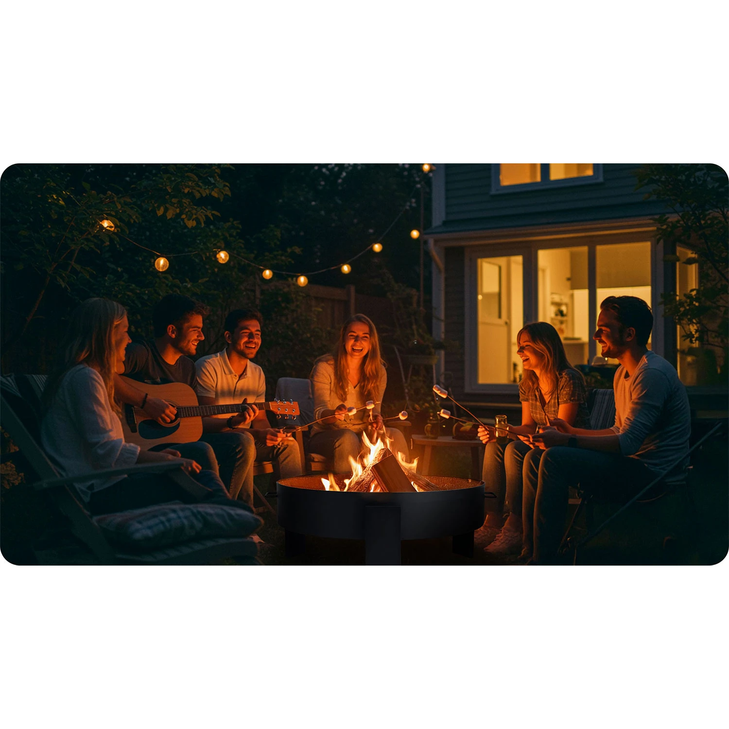 Fire Pit, Garden Fireplace, 80 cm, Berdsen BD-883 (8)