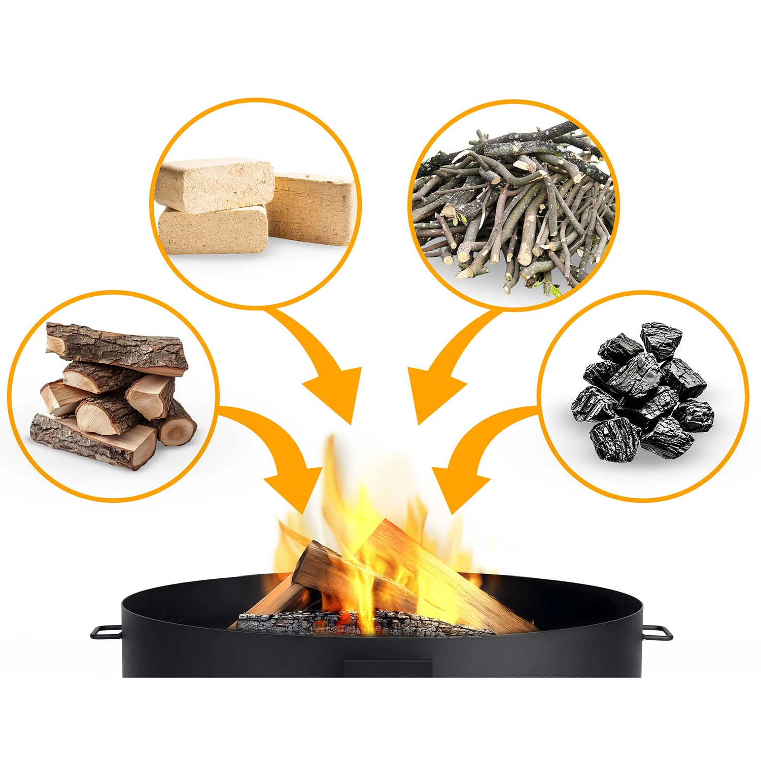 Fire Pit, Garden Fireplace, 80 cm, Berdsen BD-883 (10)