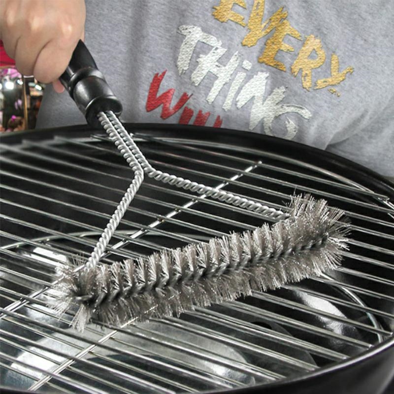 Grill Barbecue Cleaning Brush Scraper Kitchen Wire Bristle BBQ Cleaning Tools Accessories (2)