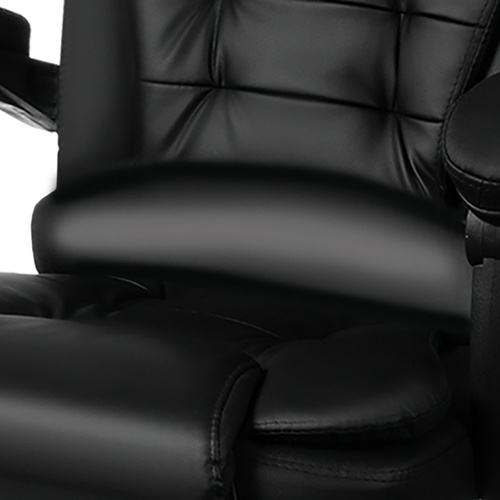 Ergonomic Reclining Office Chair with Footrest Malatec 26195, Black (3)