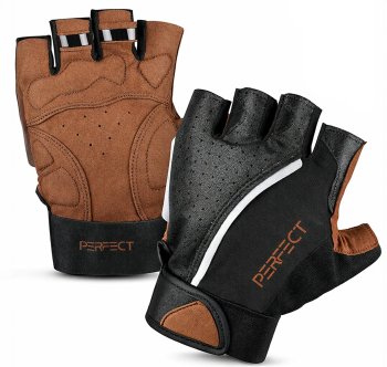 Men's Cycling and Gym Gloves Breathable Half Finger Size L