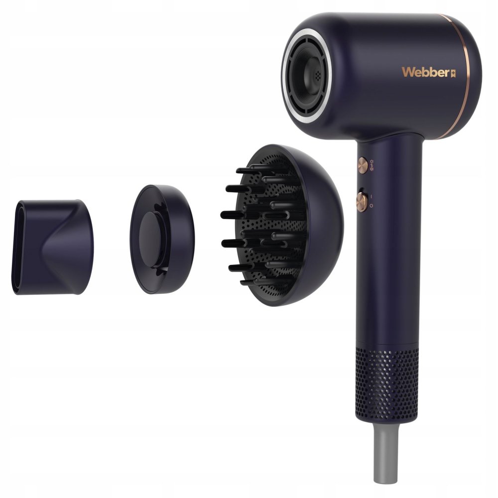 VENTA WEBBER 3-in-1 Ionic Hair Dryer with Diffuser, 1600W (0)