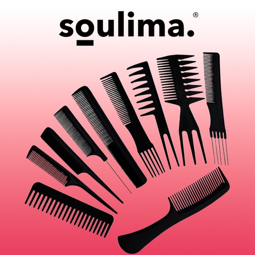Professional Hairdressing Combs, Set of 10 (0)
