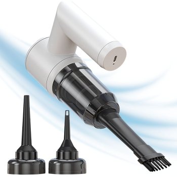 Cordless 2-in-1 Handheld Vacuum Cleaner & Air Blower with USB Charging