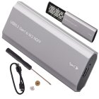 M.2 SATA NGFF SSD enclosure adapter, USB 3.1 & USB-C, 2230–2280 mm, silver