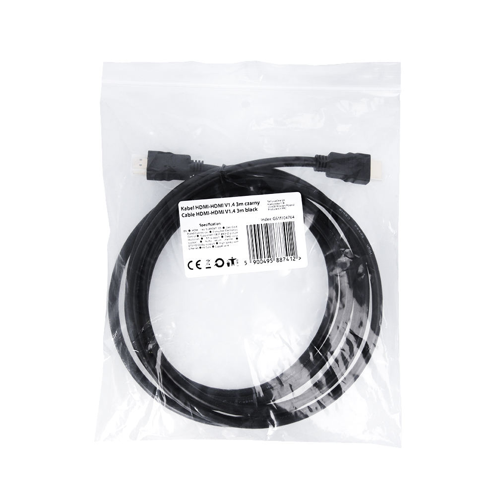HDMI Cable V1.4 3m TFO, black (0)