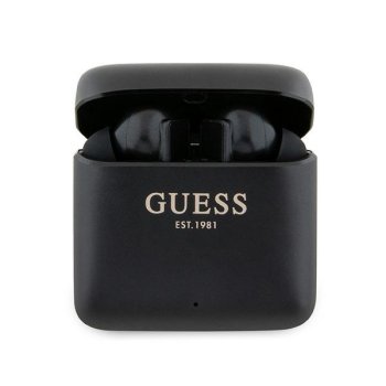 Guess Bluetooth Headphones GUTWSSU20ALEGK TWS Printed Logo, Black