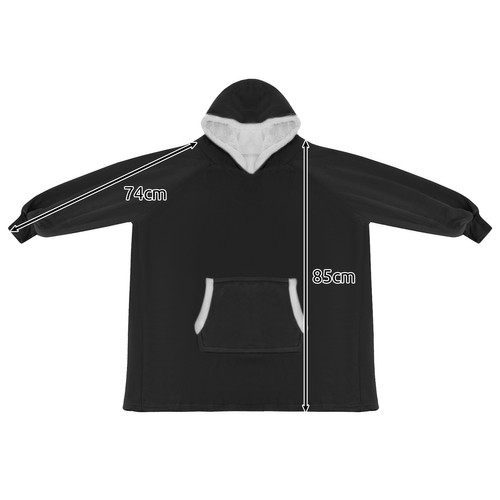 XXL Sweatshirt Blanket Ruhhy 24403, Black (1)