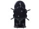 Rotating Utensil Hanger with 8 Adhesive Hooks, Black