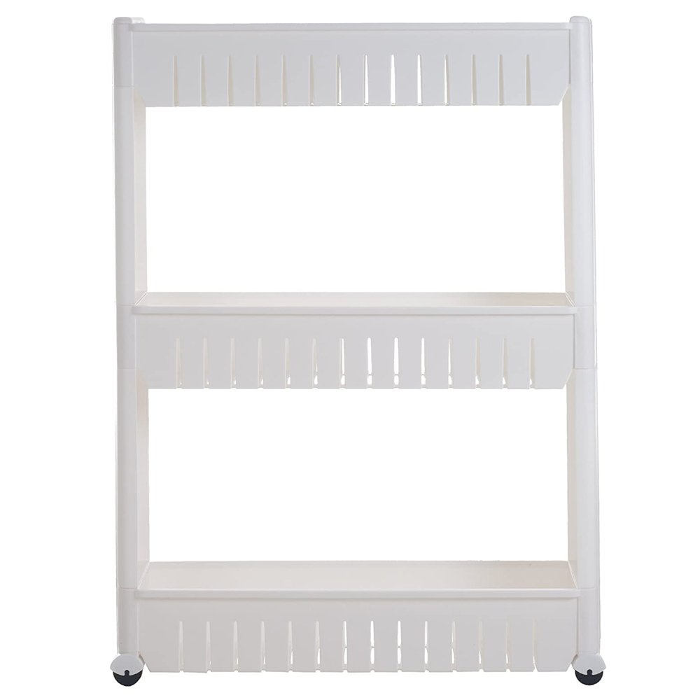 Kitchen Bathroom Multilevel 3-Tier Rolling Shelf Storage Trolley (0)