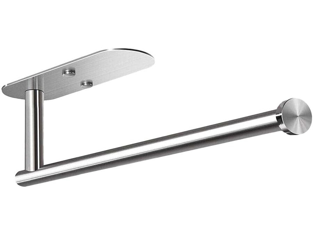 Self-Adhesive Paper Towel Holder Wall Mount for Kitchen, Silver (1)