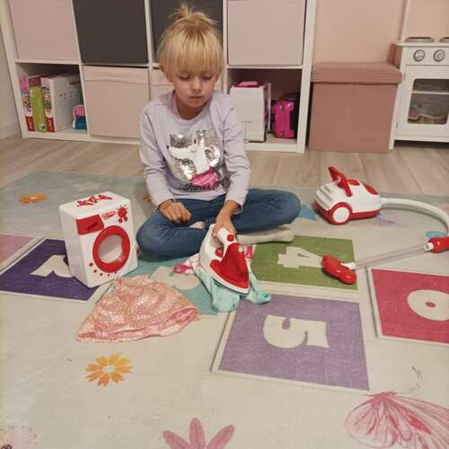 Children's play set washing machine + iron (2)