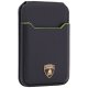 Lamborghini D1 Genuine Leather MagSafe Wallet - Black & Green