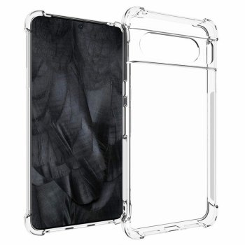 Google Pixel 8 Pro Anti-slip 4 Corners Shockproof Cover Case, Transparent