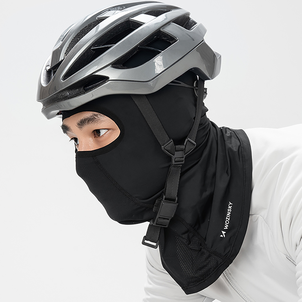 Wozinsky WKM-01B face mask motorcycle bicycle balaclava - black (2)