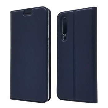 Huawei P30 (ELE-L09, ELE-L29) Magnetic Adsorption Leather Card Holder Case Cover, Blue