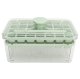 Ice Cube Tray with Lid and Scoop, 56 pcs, Green
