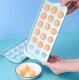 Silicone Ice Cube Mold with Lid, 18 pcs, Green