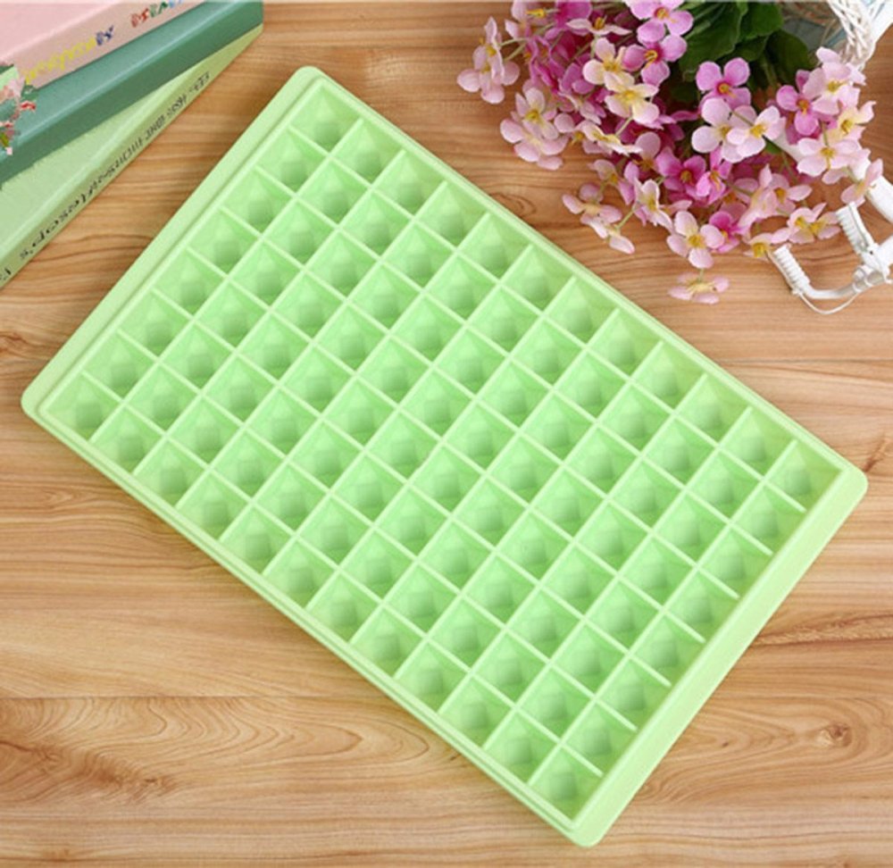 Ice Cube Mold with Lid, 96 pcs, Green (0)
