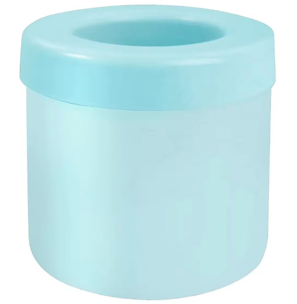 Silicone Ice Cube Mold with Lid, 60 Cavities, Blue (3)