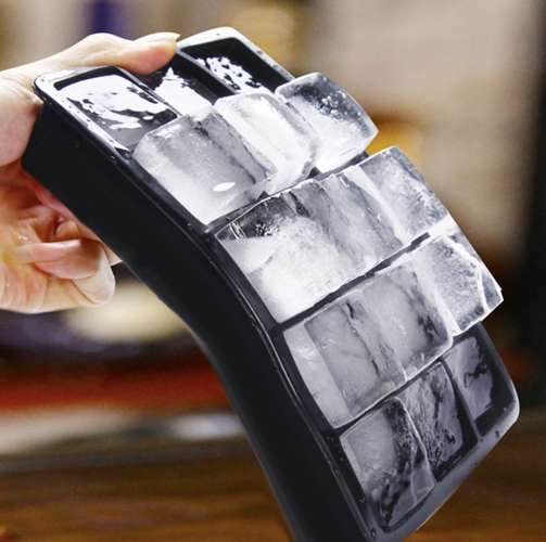 Silicone Ice Cube Mold with Lid, 15 pcs, Grey (0)