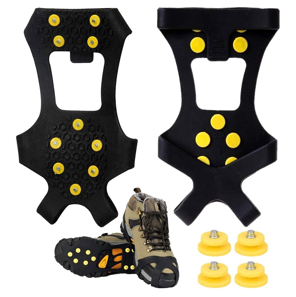 Ice Snow Traction Cleats Crampons Anti-Slip Snow Shoes Cleats for Men Women Hiking, Size 40-44 (4)