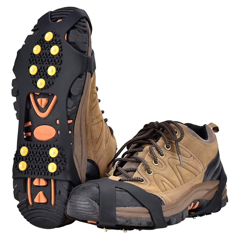 Ice Snow Traction Cleats Crampons Anti-Slip Snow Shoes Cleats for Men Women Hiking, Size 40-44 (3)