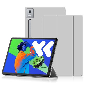 Lenovo Idea Tab Pro 12.7'' (TB-373FU) Trifold Stand Protective Cover Case, Gray