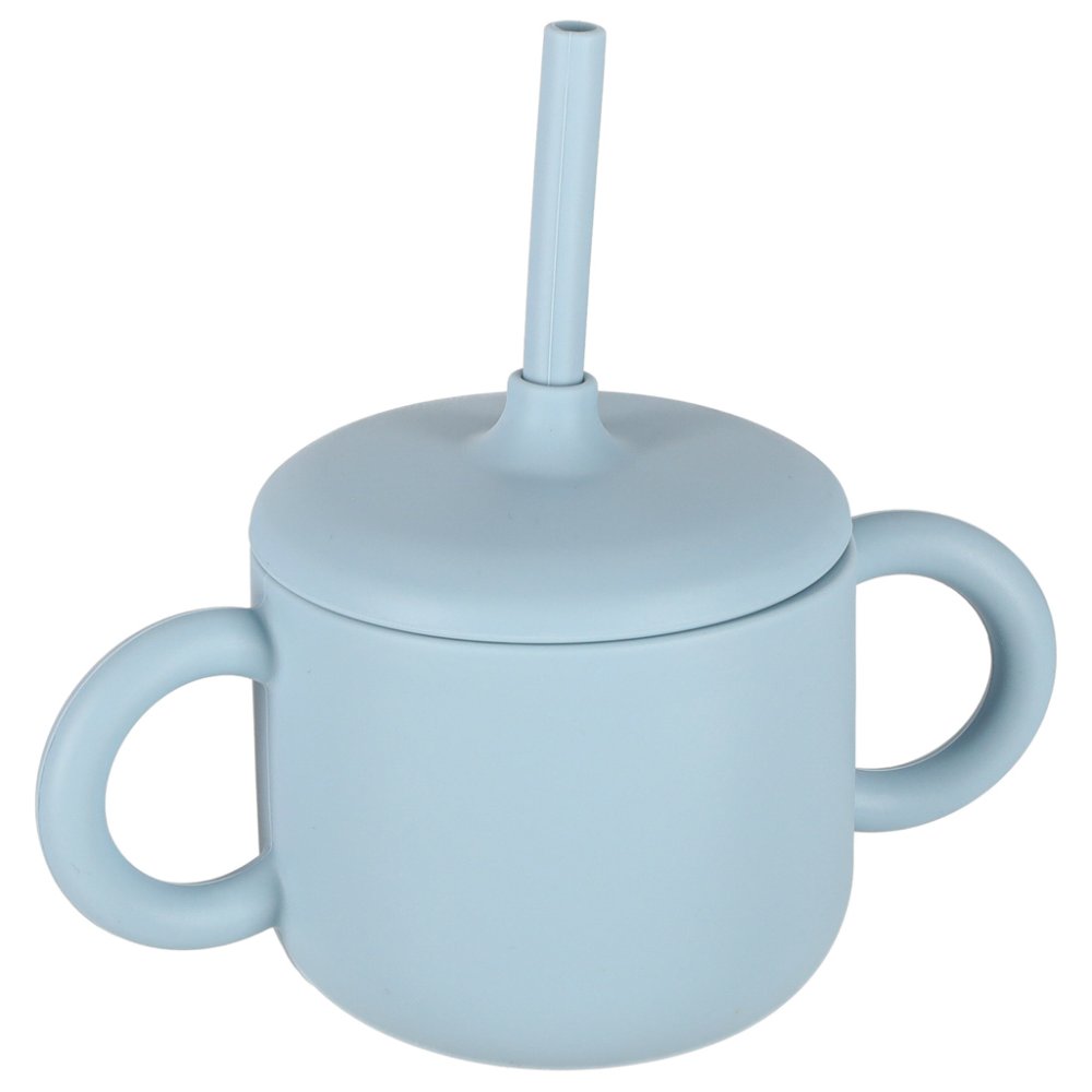 8-Piece Silicone Baby Feeding Set with Suction Plate & Bowl, Mint (2)