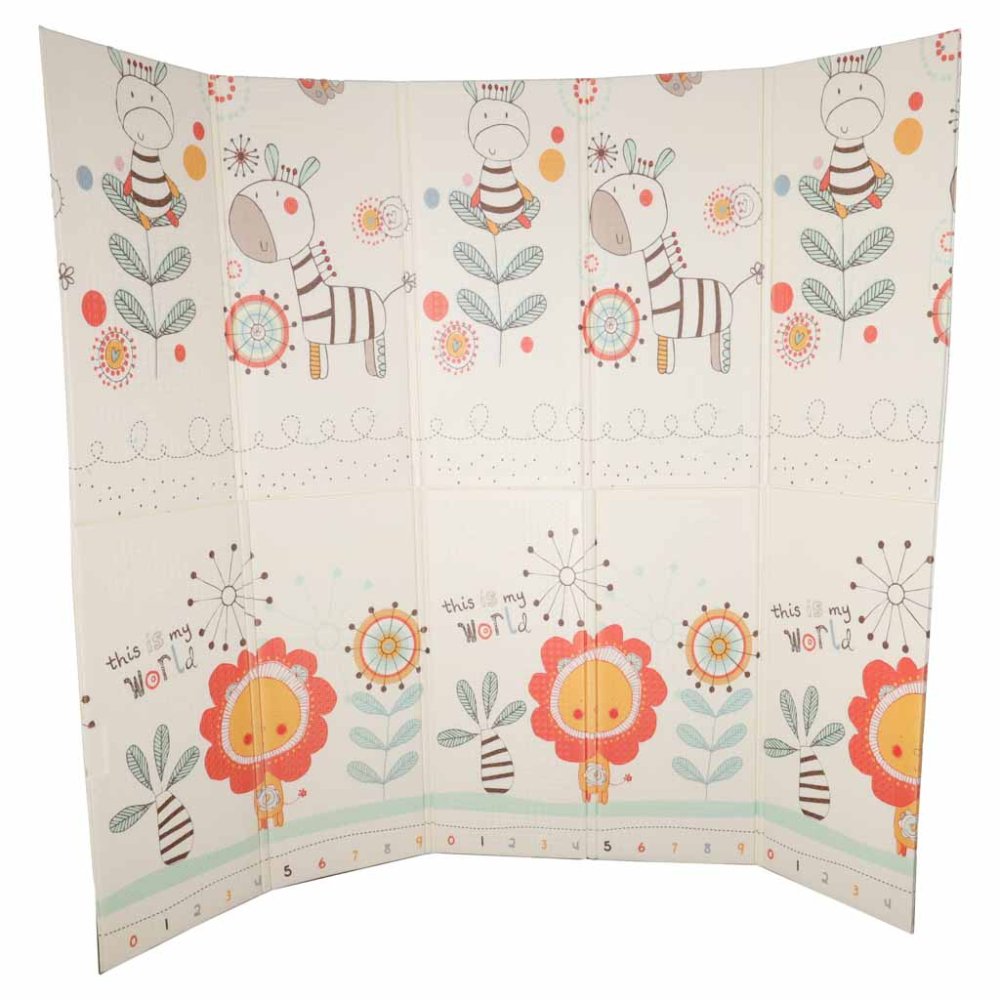 Foldable Double-Sided Foam Baby Play Mat 180x200cm, multicolor (0)