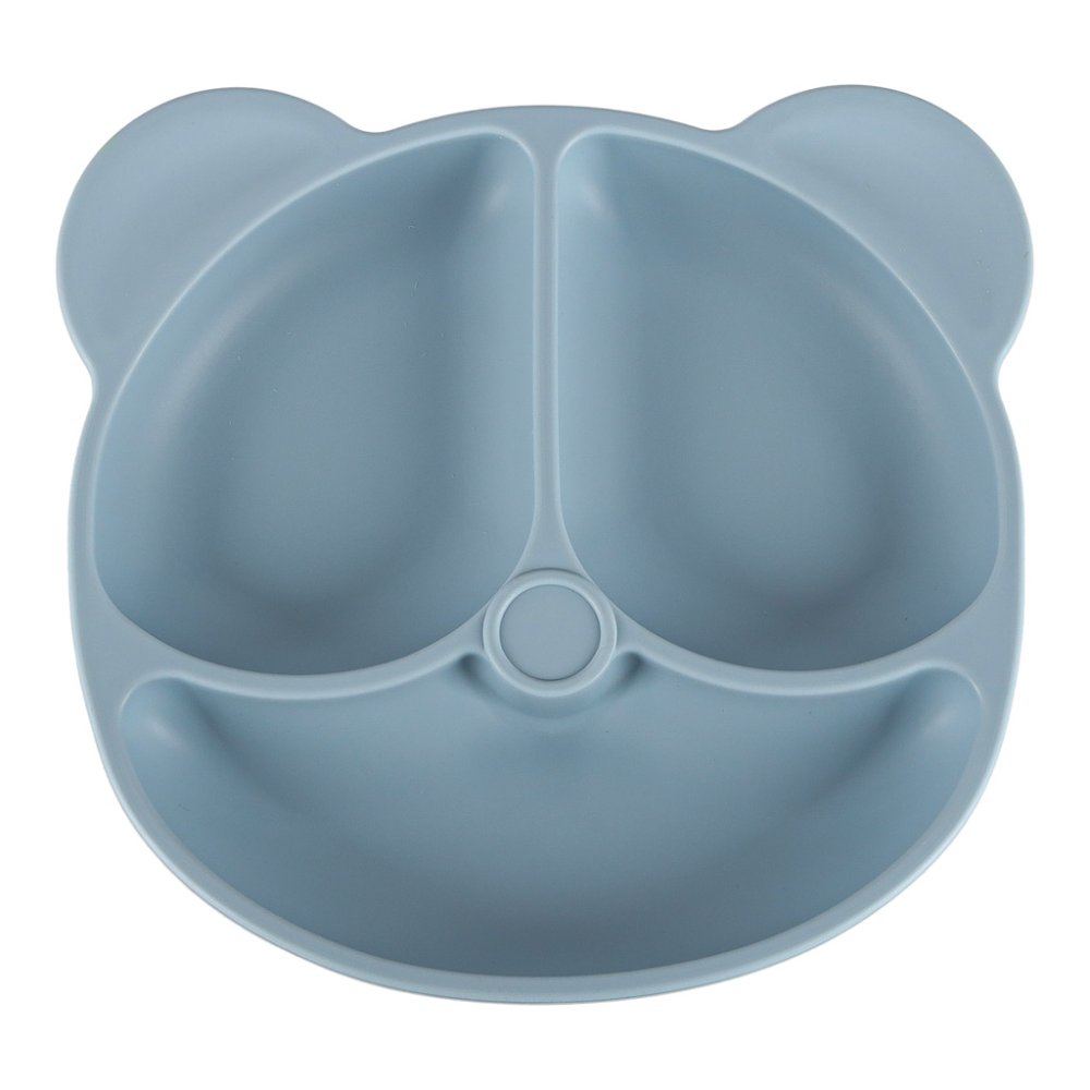 8-Piece Silicone Baby Feeding Set with Suction Plate & Bowl, Mint (1)