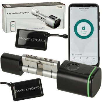 Smart Electronic Door Lock Cylinder with Fingerprint and Bluetooth