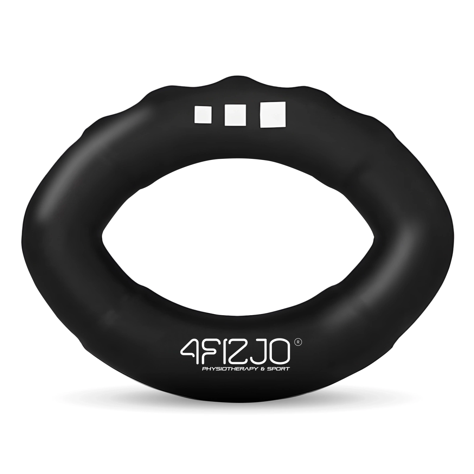 4FIZJO Silicone Hand Grip Strengthener 27 kg, Black