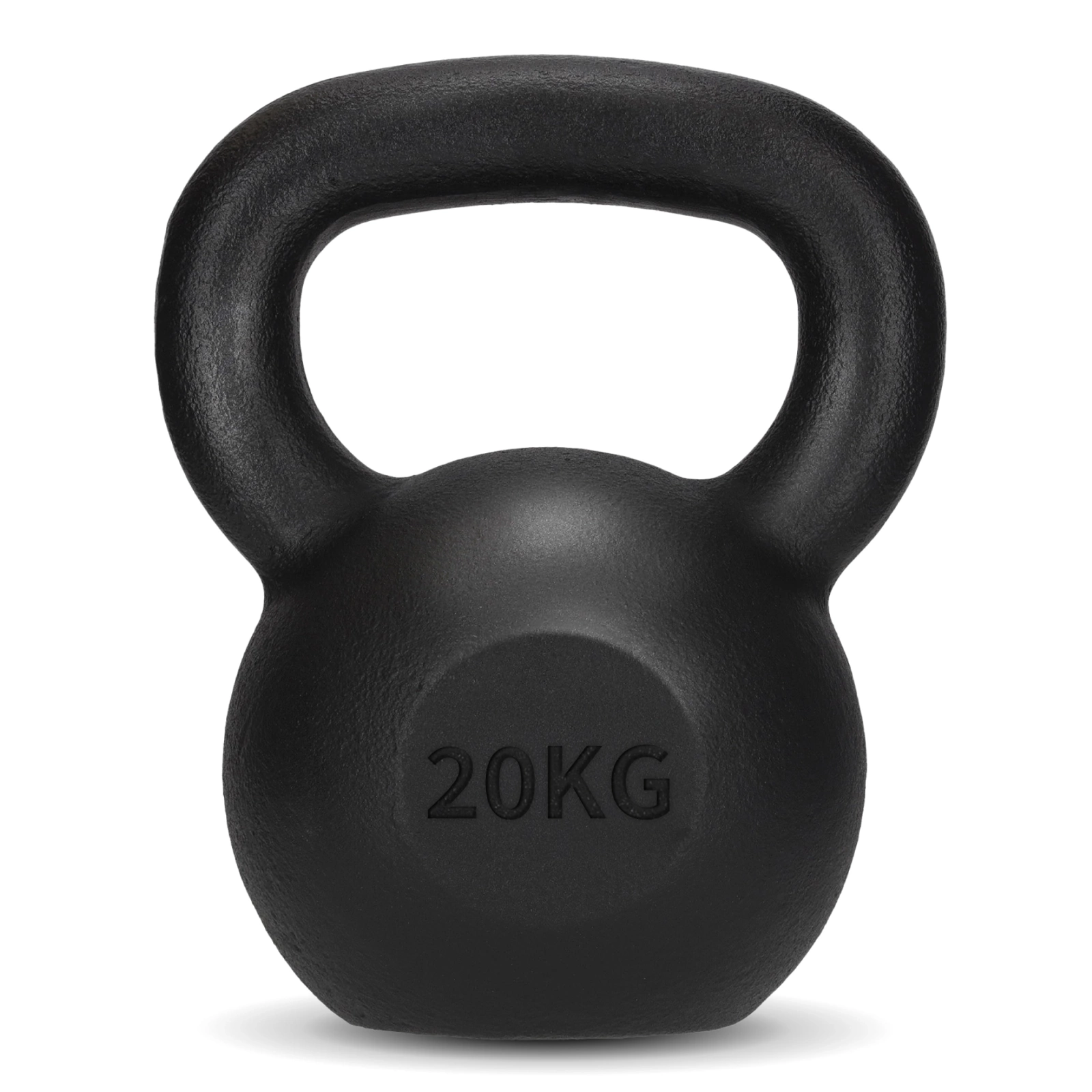 Cast Iron Kettlebell 20 kg 4FIZJO Strength Training, black