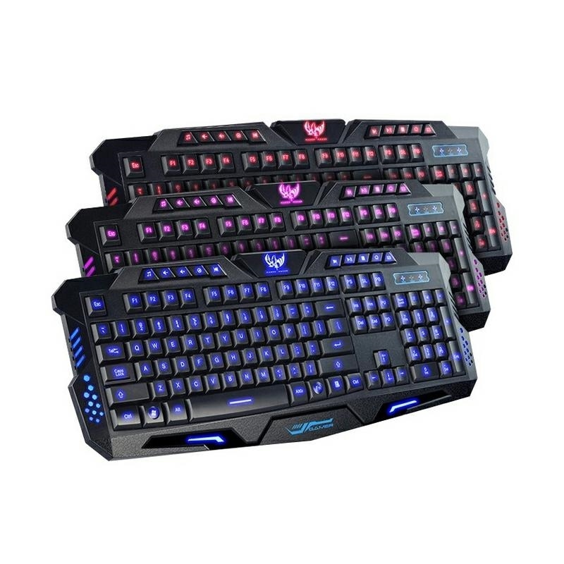 Gaming Keyboard with RGB Backlight Ergonomic and Spill-Resistant USB (0)