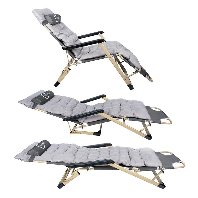 Zero Gravity Chair Carruzzo Outdoor Folding Lounge Recliner with Padded Cushion (1)