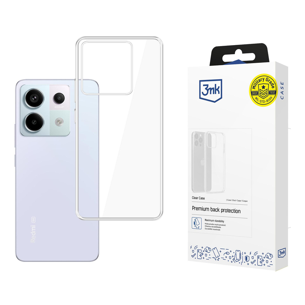Xiaomi Redmi Note 13 Pro 5G 3MK Clear Case Cover, Transparent