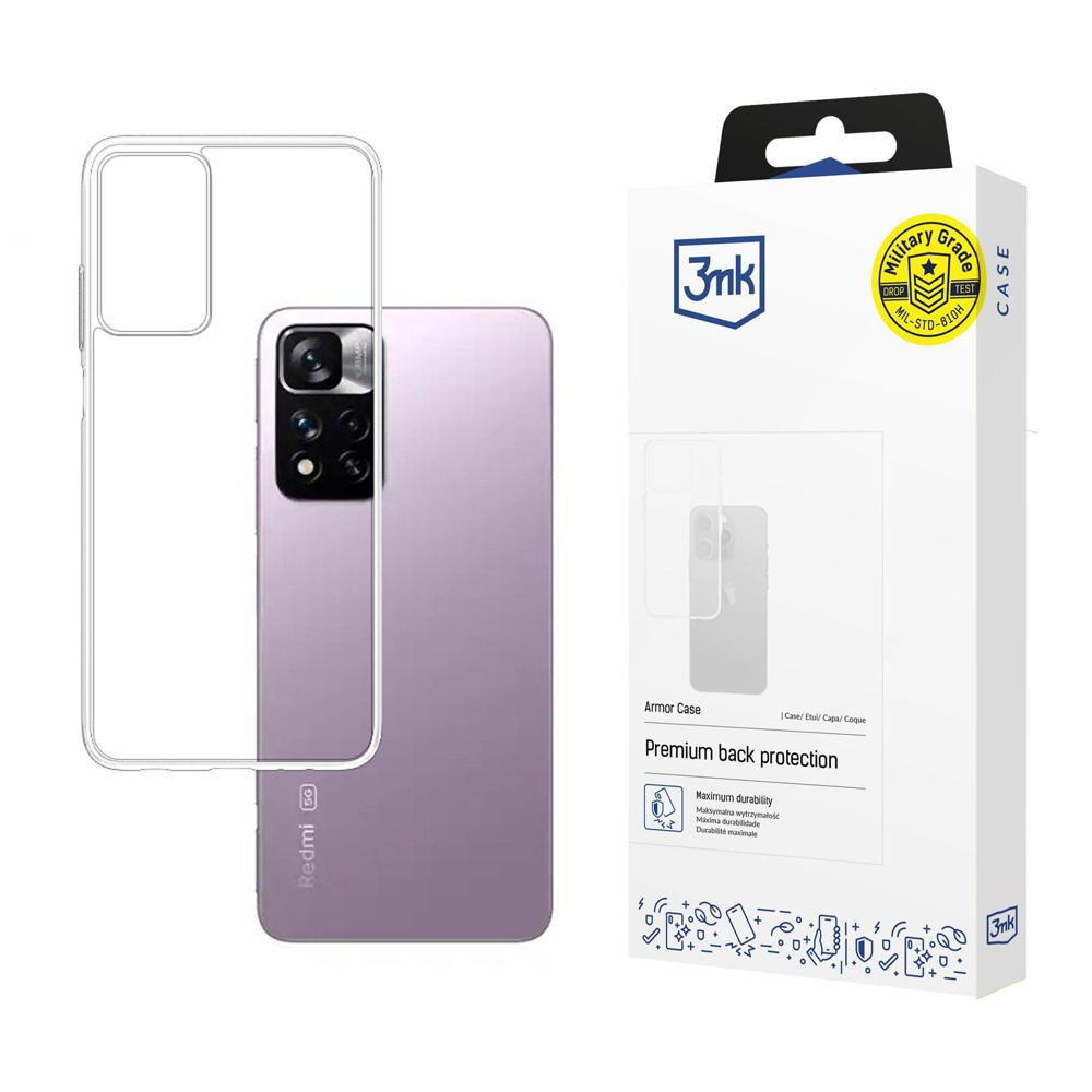 Xiaomi Redmi Note 11 5G 3MK Armor Case Cover, Transparent