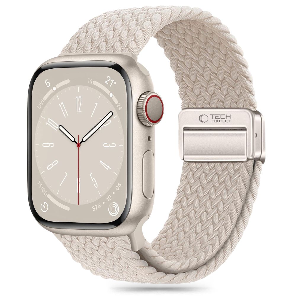 Tech-Protect Nylonmag Strap for Apple Watch 4 / 5 6 7 8 9 SE Ultra 1 2 (42 44 45 49 mm) - beige