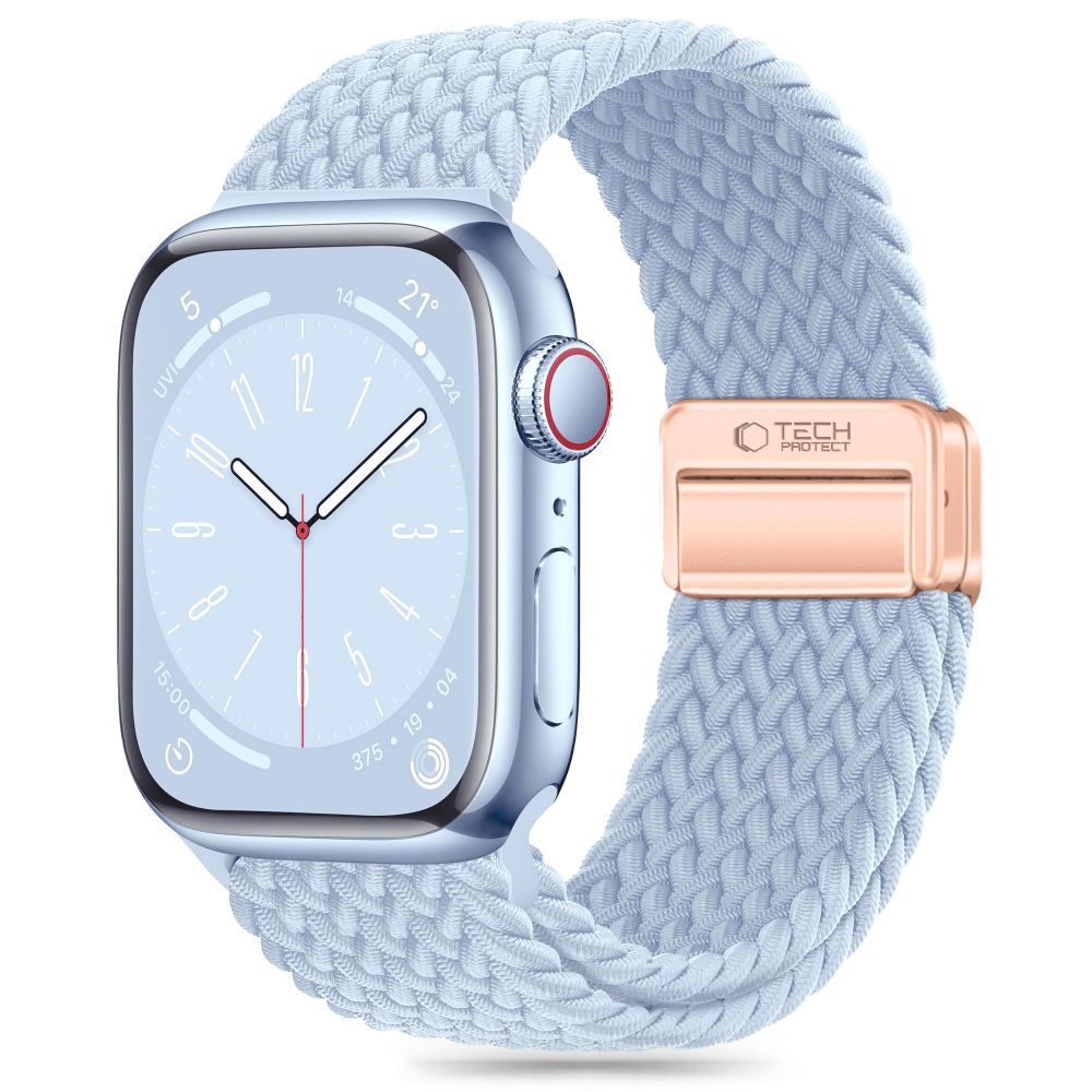 Tech-Protect Nylonmag Strap for Apple Watch 4 / 5 6 7 8 9 SE (38 40 41 mm) - blue