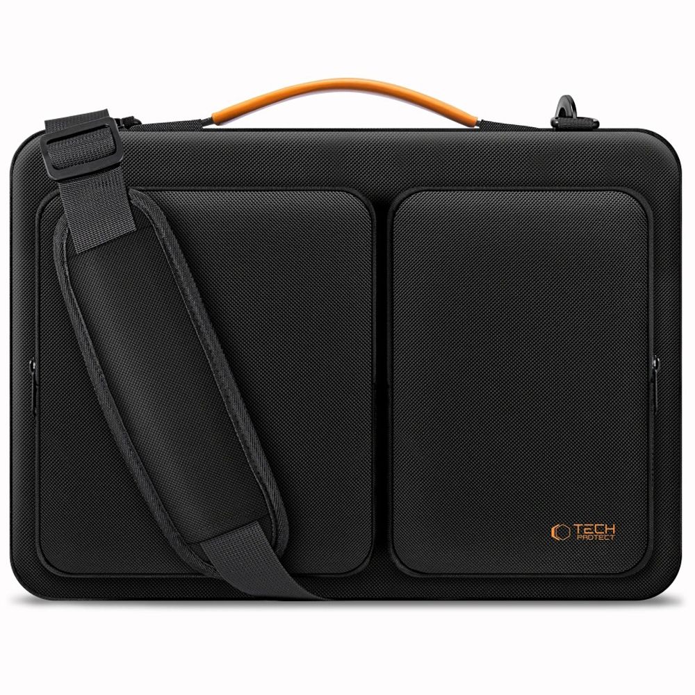 Tech-Protect Defender Bag 15-16 Laptop - Black and Orange