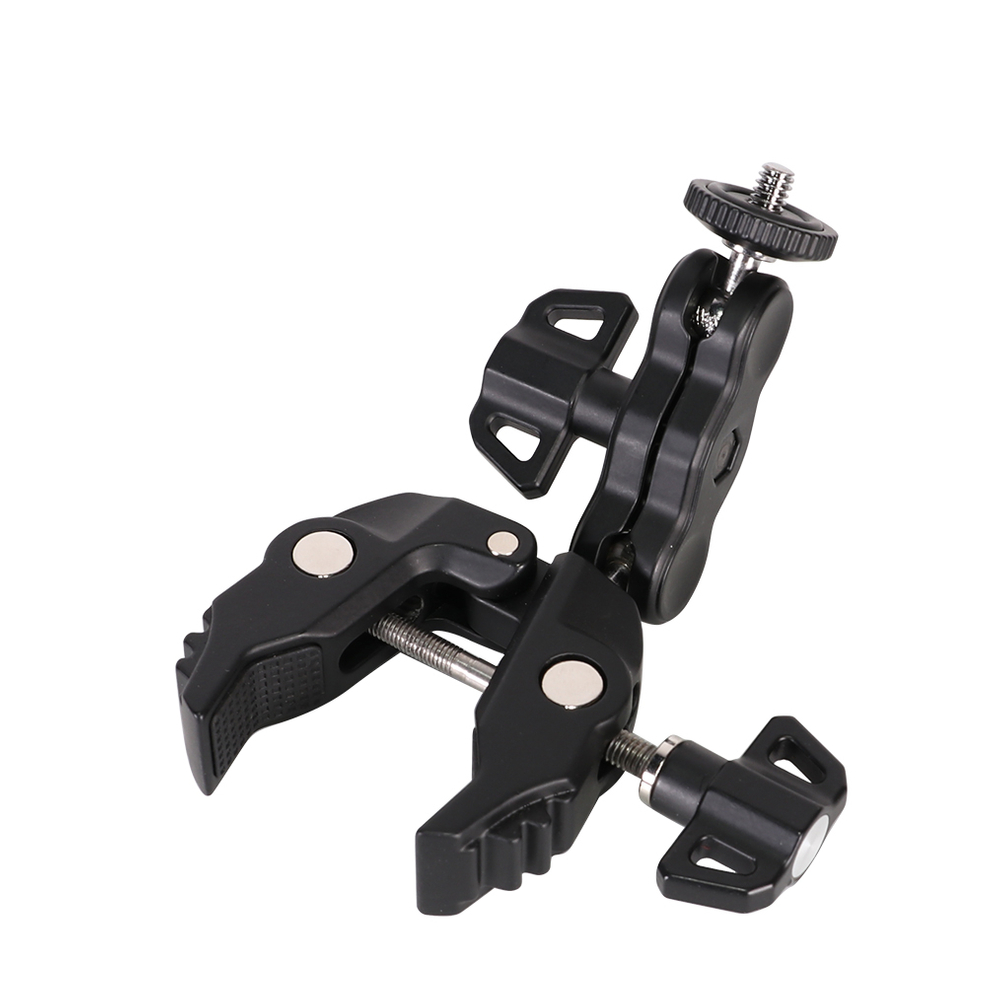 Phone and sports camera holder with clamp (3)