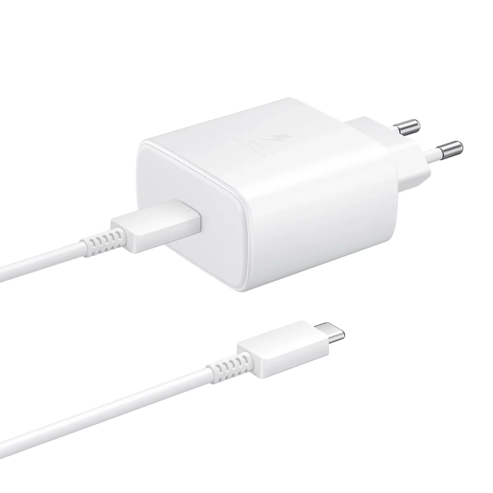 Samsung EP-TA845EWE 45W wall charger with USB-C cable Samsung EP-DW767JWE 45W 1.8m (OOB Bulk - replacement packaging) -...