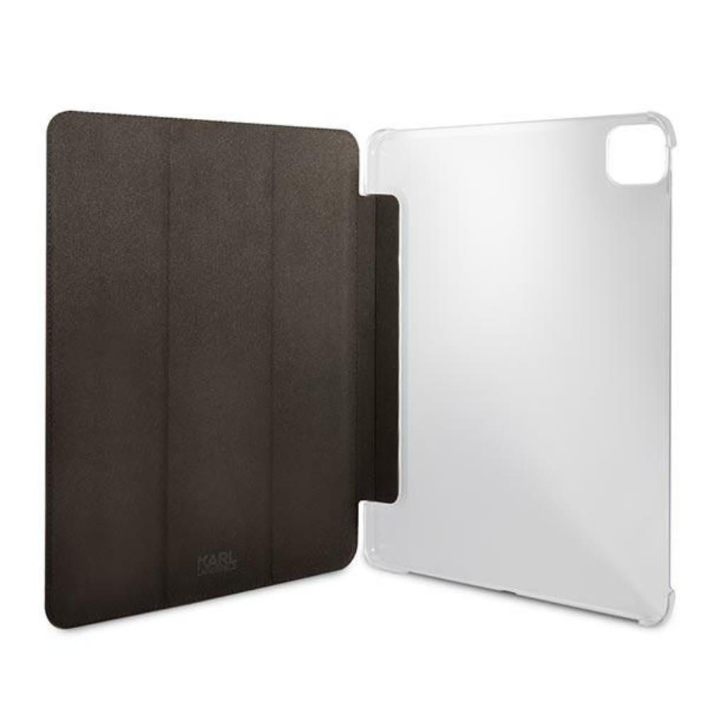Karl Lagerfeld KLFC12OKCK iPad 12.9" Pro 2021 Book Cover black Saffiano Karl &Choupette (1)