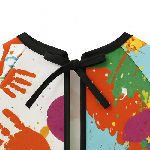 Waterproof Kids Art Smock with Long Sleeves for Ages 4-6, Kruzzel 26122 (3)