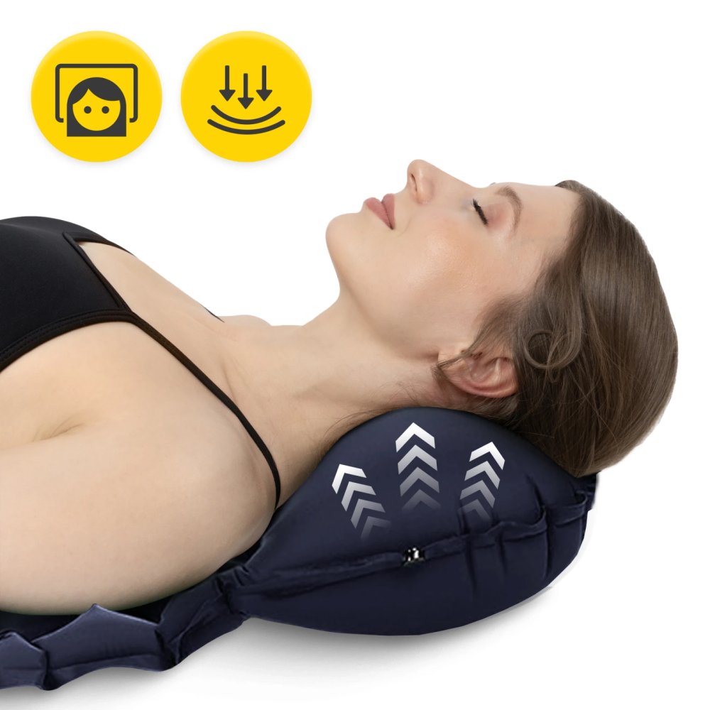 Inflatable Camping Sleeping Pad Mountain Goat Single, Navy Blue (1)