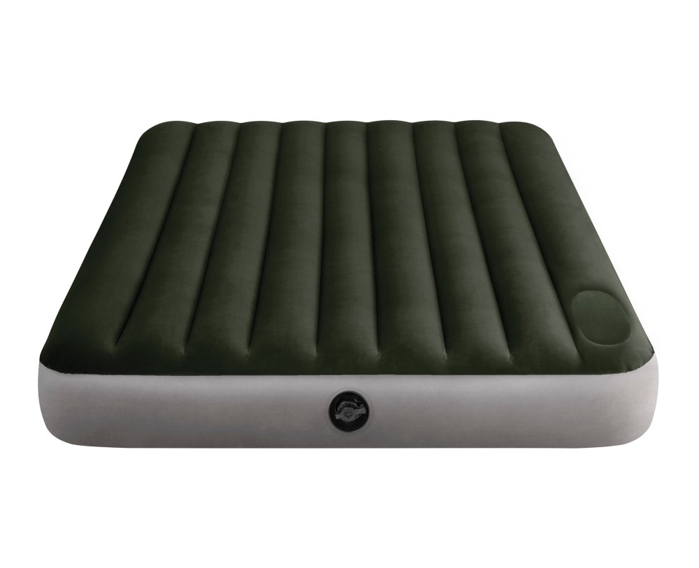 INTEX Queen Air Mattress with Built-in Foot Pump, 203x152 cm 64763 (0)