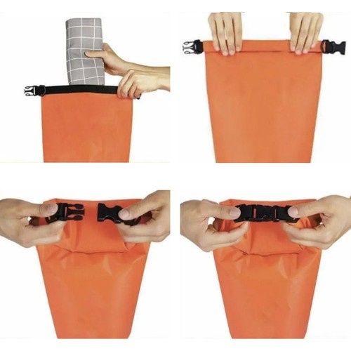 Trizand 23924 2-in-1 Swimming Buoy and Dry Bag for Open Water, 35L, Orange (2)