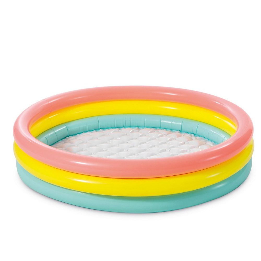 INTEX 3-Ring Inflatable Paddling Pool 114 x 25 cm 57412, Rainbow (0)